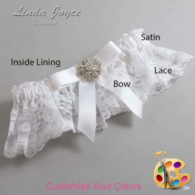 Couture Garters / Custom Wedding Garter / Customizable Wedding Garters / Personalized Wedding Garters / Alicia #10-B03-M11 / Wedding Garters / Bridal Garter / Prom Garter / Linda Joyce Couture