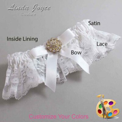 Couture Garters / Custom Wedding Garter / Customizable Wedding Garters / Personalized Wedding Garters / Samantha #10-B03-M12 / Wedding Garters / Bridal Garter / Prom Garter / Linda Joyce Couture