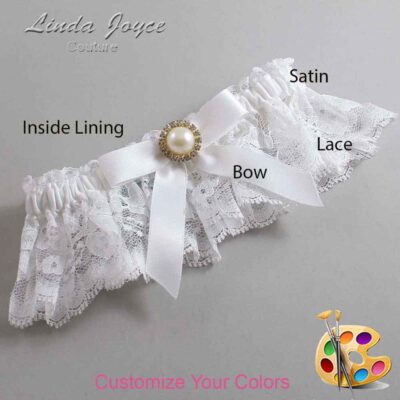 Couture Garters / Custom Wedding Garter / Customizable Wedding Garters / Personalized Wedding Garters / Doreen #10-B03-M21 / Wedding Garters / Bridal Garter / Prom Garter / Linda Joyce Couture