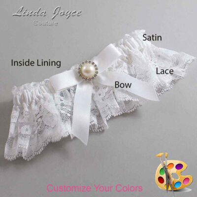Couture Garters / Custom Wedding Garter / Customizable Wedding Garters / Personalized Wedding Garters / Doreen #10-B03-M22 / Wedding Garters / Bridal Garter / Prom Garter / Linda Joyce Couture