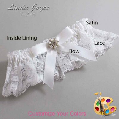 Couture Garters / Custom Wedding Garter / Customizable Wedding Garters / Personalized Wedding Garters / Kayla #10-B03-M23 / Wedding Garters / Bridal Garter / Prom Garter / Linda Joyce Couture