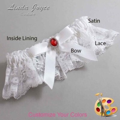 Couture Garters / Custom Wedding Garter / Customizable Wedding Garters / Personalized Wedding Garters / Fran #10-B03-M26 / Wedding Garters / Bridal Garter / Prom Garter / Linda Joyce Couture