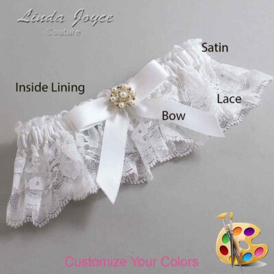 Couture Garters / Custom Wedding Garter / Customizable Wedding Garters / Personalized Wedding Garters / Carolee #10-B03-M27 / Wedding Garters / Bridal Garter / Prom Garter / Linda Joyce Couture