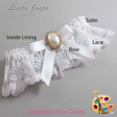 Couture Garters / Custom Wedding Garter / Customizable Wedding Garters / Personalized Wedding Garters / Harmony #10-B03-M29 / Wedding Garters / Bridal Garter / Prom Garter / Linda Joyce Couture