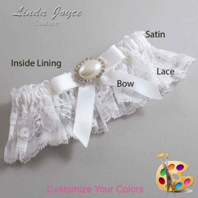 Couture Garters / Custom Wedding Garter / Customizable Wedding Garters / Personalized Wedding Garters / Eva #10-B03-M30 / Wedding Garters / Bridal Garter / Prom Garter / Linda Joyce Couture