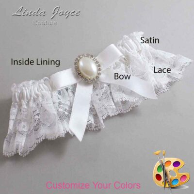 Couture Garters / Custom Wedding Garter / Customizable Wedding Garters / Personalized Wedding Garters / Harmony #10-B03-M31 / Wedding Garters / Bridal Garter / Prom Garter / Linda Joyce Couture