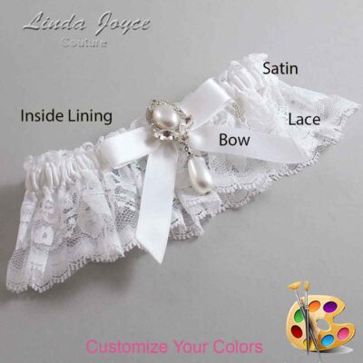 Couture Garters / Custom Wedding Garter / Customizable Wedding Garters / Personalized Wedding Garters / Bethany #10-B03-M32 / Wedding Garters / Bridal Garter / Prom Garter / Linda Joyce Couture