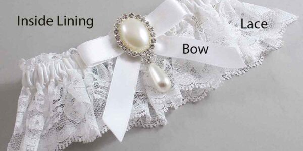Couture Garters / Custom Wedding Garter / Customizable Wedding Garters / Personalized Wedding Garters / Demi #10-B03-M35 / Wedding Garters / Bridal Garter / Prom Garter / Linda Joyce Couture