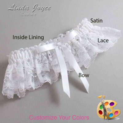 Couture Garters / Custom Wedding Garter / Customizable Wedding Garters / Personalized Wedding Garters / Alberta #10-B04-00 / Wedding Garters / Bridal Garter / Prom Garter / Linda Joyce Couture