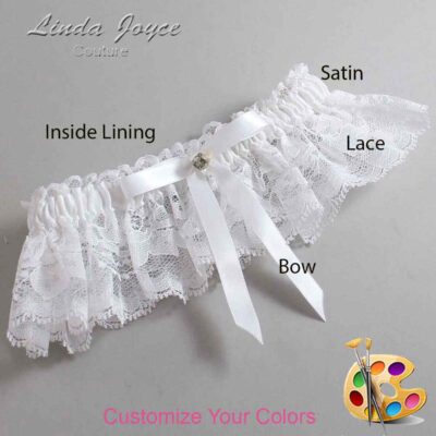 Couture Garters / Custom Wedding Garter / Customizable Wedding Garters / Personalized Wedding Garters / Bridie #10-B04-M03 / Wedding Garters / Bridal Garter / Prom Garter / Linda Joyce Couture