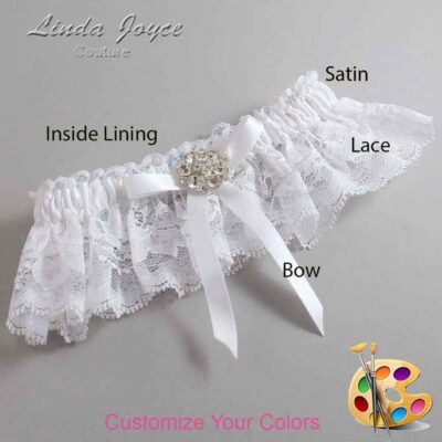 Couture Garters / Custom Wedding Garter / Customizable Wedding Garters / Personalized Wedding Garters / Buffy #10-B04-M11 / Wedding Garters / Bridal Garter / Prom Garter / Linda Joyce Couture