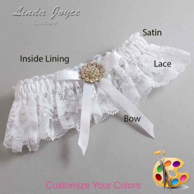 Couture Garters / Custom Wedding Garter / Customizable Wedding Garters / Personalized Wedding Garters / Candi #10-B04-M12 / Wedding Garters / Bridal Garter / Prom Garter / Linda Joyce Couture
