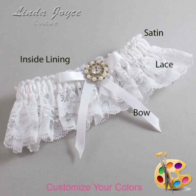 Couture Garters / Custom Wedding Garter / Customizable Wedding Garters / Personalized Wedding Garters / Chandra #10-B04-M14 / Wedding Garters / Bridal Garter / Prom Garter / Linda Joyce Couture