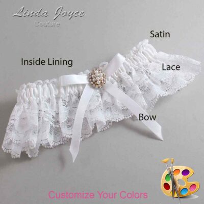 Couture Garters / Custom Wedding Garter / Customizable Wedding Garters / Personalized Wedding Garters / Christy #10-B04-M17 / Wedding Garters / Bridal Garter / Prom Garter / Linda Joyce Couture