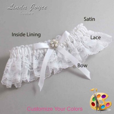 Couture Garters / Custom Wedding Garter / Customizable Wedding Garters / Personalized Wedding Garters / Cindi #10-B04-M20 / Wedding Garters / Bridal Garter / Prom Garter / Linda Joyce Couture