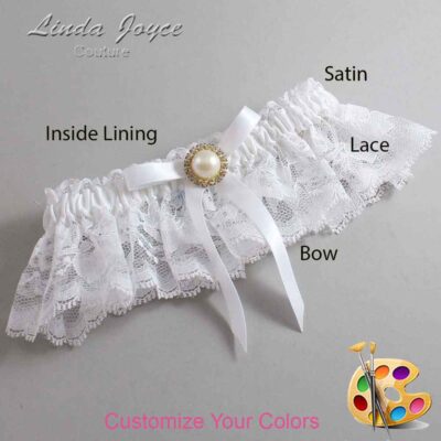 Couture Garters / Custom Wedding Garter / Customizable Wedding Garters / Personalized Wedding Garters / Dixie #10-B04-M21 / Wedding Garters / Bridal Garter / Prom Garter / Linda Joyce Couture