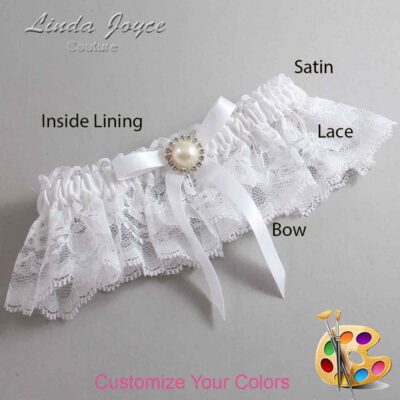 Couture Garters / Custom Wedding Garter / Customizable Wedding Garters / Personalized Wedding Garters / Dixie #10-B04-M22 / Wedding Garters / Bridal Garter / Prom Garter / Linda Joyce Couture