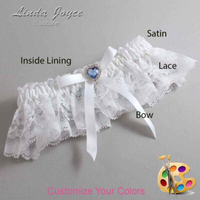 Couture Garters / Custom Wedding Garter / Customizable Wedding Garters / Personalized Wedding Garters / Dovie #10-B04-M25 / Wedding Garters / Bridal Garter / Prom Garter / Linda Joyce Couture