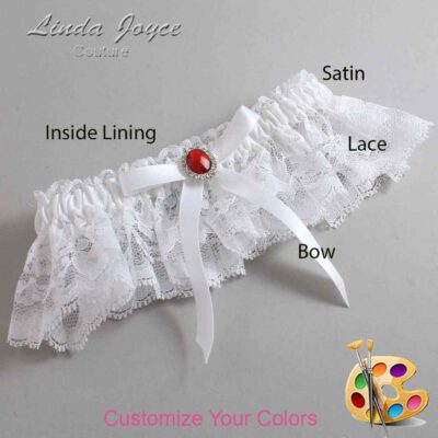 Couture Garters / Custom Wedding Garter / Customizable Wedding Garters / Personalized Wedding Garters / Dottie #10-B04-M26 / Wedding Garters / Bridal Garter / Prom Garter / Linda Joyce Couture