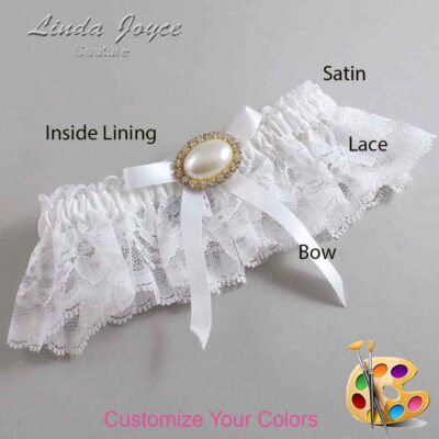 Couture Garters / Custom Wedding Garter / Customizable Wedding Garters / Personalized Wedding Garters / Eliza #10-B04-M28 / Wedding Garters / Bridal Garter / Prom Garter / Linda Joyce Couture