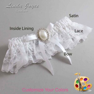 Couture Garters / Custom Wedding Garter / Customizable Wedding Garters / Personalized Wedding Garters / Erin #10-B04-M31 / Wedding Garters / Bridal Garter / Prom Garter / Linda Joyce Couture