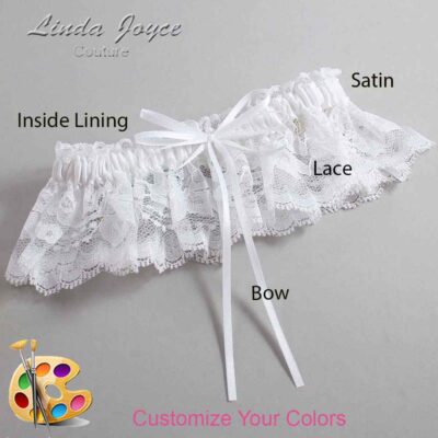 Couture Garters / Custom Wedding Garter / Customizable Wedding Garters / Personalized Wedding Garters / Madie #10-B10-00 / Wedding Garters / Bridal Garter / Prom Garter / Linda Joyce Couture
