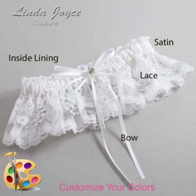 Couture Garters / Custom Wedding Garter / Customizable Wedding Garters / Personalized Wedding Garters / Loise #10-B10-M03 / Wedding Garters / Bridal Garter / Prom Garter / Linda Joyce Couture