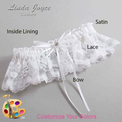 Couture Garters / Custom Wedding Garter / Customizable Wedding Garters / Personalized Wedding Garters / Loise #10-B10-M04 / Wedding Garters / Bridal Garter / Prom Garter / Linda Joyce Couture