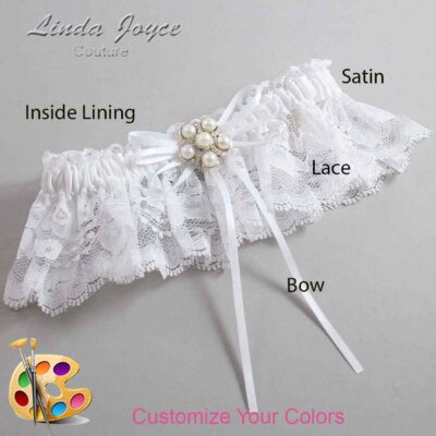Couture Garters / Custom Wedding Garter / Customizable Wedding Garters / Personalized Wedding Garters / Darci #10-B10-M13 / Wedding Garters / Bridal Garter / Prom Garter / Linda Joyce Couture