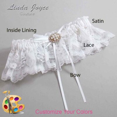 Couture Garters / Custom Wedding Garter / Customizable Wedding Garters / Personalized Wedding Garters / Belinda #10-B10-M16 / Wedding Garters / Bridal Garter / Prom Garter / Linda Joyce Couture