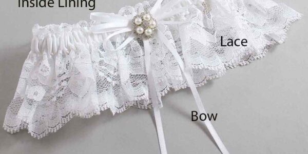 Couture Garters / Custom Wedding Garter / Customizable Wedding Garters / Personalized Wedding Garters / Gail #10-B10-M20 / Wedding Garters / Bridal Garter / Prom Garter / Linda Joyce Couture
