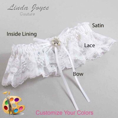 Couture Garters / Custom Wedding Garter / Customizable Wedding Garters / Personalized Wedding Garters / Ellen #10-B10-M23 / Wedding Garters / Bridal Garter / Prom Garter / Linda Joyce Couture