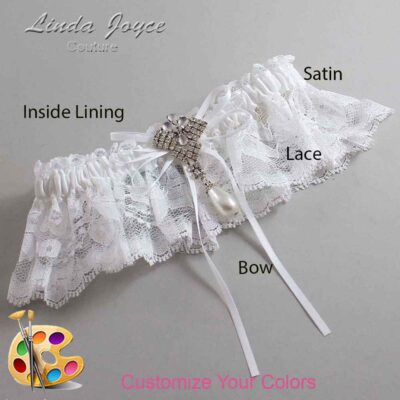 Couture Garters / Custom Wedding Garter / Customizable Wedding Garters / Personalized Wedding Garters / Kelly #10-B10-M33 / Wedding Garters / Bridal Garter / Prom Garter / Linda Joyce Couture