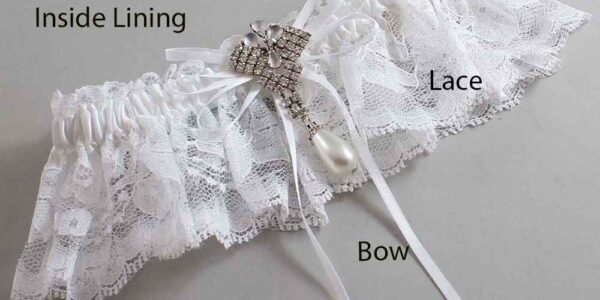 Couture Garters / Custom Wedding Garter / Customizable Wedding Garters / Personalized Wedding Garters / Kelly #10-B10-M33 / Wedding Garters / Bridal Garter / Prom Garter / Linda Joyce Couture