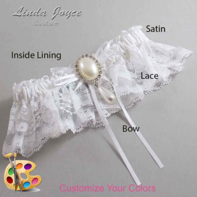 Couture Garters / Custom Wedding Garter / Customizable Wedding Garters / Personalized Wedding Garters / Andrea #10-B10-M35 / Wedding Garters / Bridal Garter / Prom Garter / Linda Joyce Couture