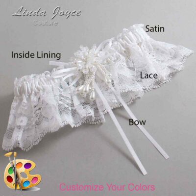 Couture Garters / Custom Wedding Garter / Customizable Wedding Garters / Personalized Wedding Garters / Layla #10-B10-M38 / Wedding Garters / Bridal Garter / Prom Garter / Linda Joyce Couture