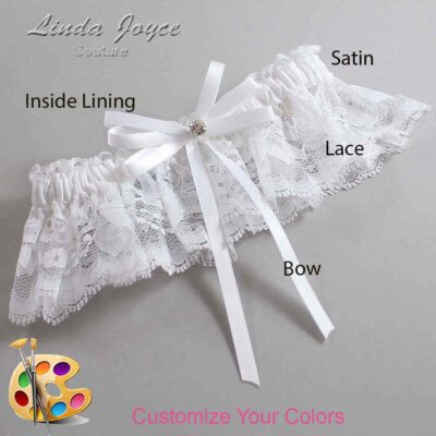 Couture Garters / Custom Wedding Garter / Customizable Wedding Garters / Personalized Wedding Garters / Audry #10-B11-M04 / Wedding Garters / Bridal Garter / Prom Garter / Linda Joyce Couture
