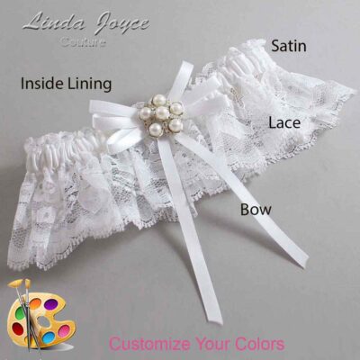 Couture Garters / Custom Wedding Garter / Customizable Wedding Garters / Personalized Wedding Garters / Bailey #10-B11-M13 / Wedding Garters / Bridal Garter / Prom Garter / Linda Joyce Couture