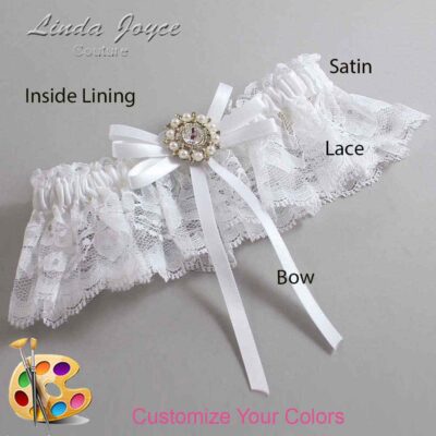 Couture Garters / Custom Wedding Garter / Customizable Wedding Garters / Personalized Wedding Garters / Caitlin #10-B11-M14 / Wedding Garters / Bridal Garter / Prom Garter / Linda Joyce Couture