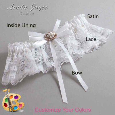 Couture Garters / Custom Wedding Garter / Customizable Wedding Garters / Personalized Wedding Garters / Cheryl #10-B11-M16 / Wedding Garters / Bridal Garter / Prom Garter / Linda Joyce Couture