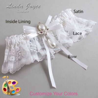 Couture Garters / Custom Wedding Garter / Customizable Wedding Garters / Personalized Wedding Garters / Felicia #10-B11-M32 / Wedding Garters / Bridal Garter / Prom Garter / Linda Joyce Couture