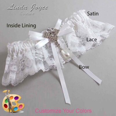 Couture Garters / Custom Wedding Garter / Customizable Wedding Garters / Personalized Wedding Garters / FiFi #10-B11-M33 / Wedding Garters / Bridal Garter / Prom Garter / Linda Joyce Couture