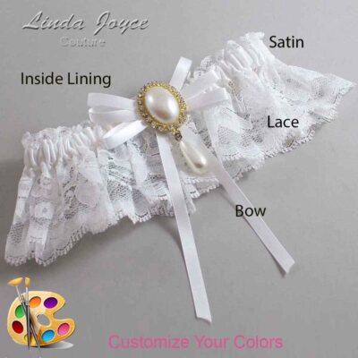 Couture Garters / Custom Wedding Garter / Customizable Wedding Garters / Personalized Wedding Garters / Florence #10-B11-M34 / Wedding Garters / Bridal Garter / Prom Garter / Linda Joyce Couture