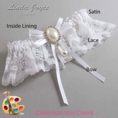 Couture Garters / Custom Wedding Garter / Customizable Wedding Garters / Personalized Wedding Garters / Florence #10-B11-M35 / Wedding Garters / Bridal Garter / Prom Garter / Linda Joyce Couture