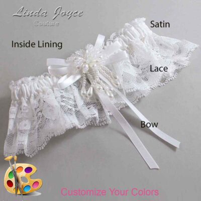 Couture Garters / Custom Wedding Garter / Customizable Wedding Garters / Personalized Wedding Garters / Gabrielle #10-B11-M38 / Wedding Garters / Bridal Garter / Prom Garter / Linda Joyce Couture