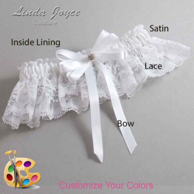 Couture Garters / Custom Wedding Garter / Customizable Wedding Garters / Personalized Wedding Garters / Venessa #10-B12-M03 / Wedding Garters / Bridal Garter / Prom Garter / Linda Joyce Couture