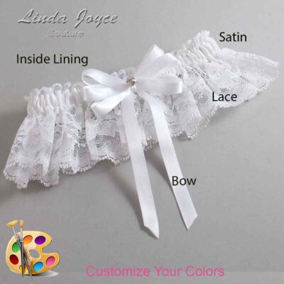 Couture Garters / Custom Wedding Garter / Customizable Wedding Garters / Personalized Wedding Garters / Venessa #10-B12-M04 / Wedding Garters / Bridal Garter / Prom Garter / Linda Joyce Couture