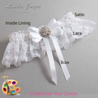 Couture Garters / Custom Wedding Garter / Customizable Wedding Garters / Personalized Wedding Garters / Ashton #10-B12-M11 / Wedding Garters / Bridal Garter / Prom Garter / Linda Joyce Couture
