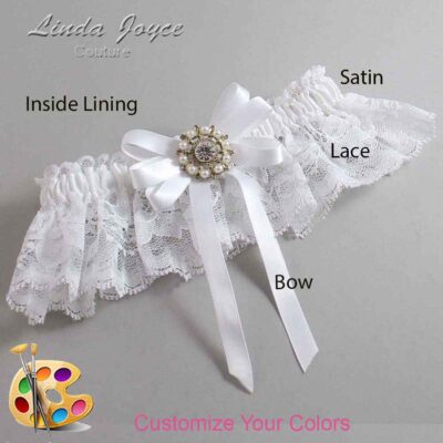 Couture Garters / Custom Wedding Garter / Customizable Wedding Garters / Personalized Wedding Garters / Robin #10-B12-M14 / Wedding Garters / Bridal Garter / Prom Garter / Linda Joyce Couture