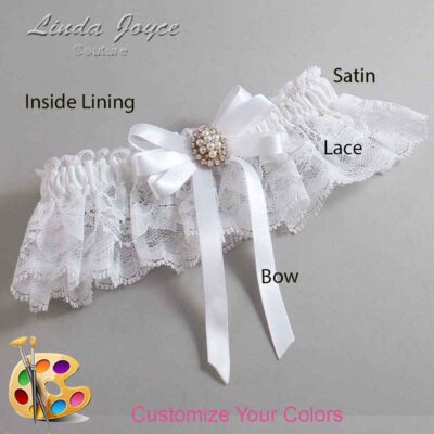 Couture Garters / Custom Wedding Garter / Customizable Wedding Garters / Personalized Wedding Garters / Whitney #10-B12-M17 / Wedding Garters / Bridal Garter / Prom Garter / Linda Joyce Couture